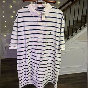 Striped Soft Cotton Polo Shirt